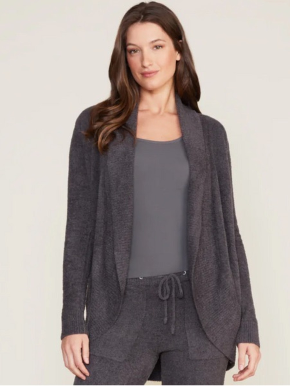 Barefoot Dreams Bamboo CozyChic Lite Circle Cardigan Gray Size M